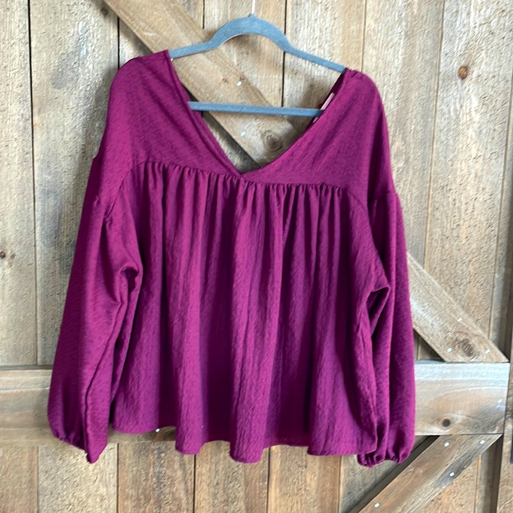 Beautiful Wine Colored Blouse